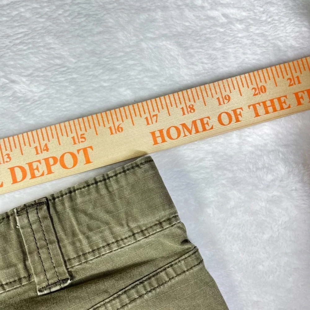 Levi Strauss Two Horse Cargo Skinny Jeans Mens Olive Green Denim Utility - 33X30